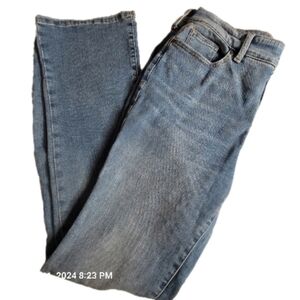 ST. JOHN'S BAY, light blue, bootcut, denim jeans w/ 5 pockets. Sz. 10 L